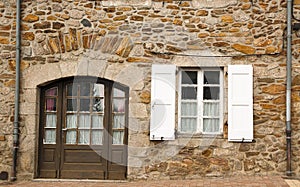 Stone house architecture Saint-Mamet-la-Salvetat France