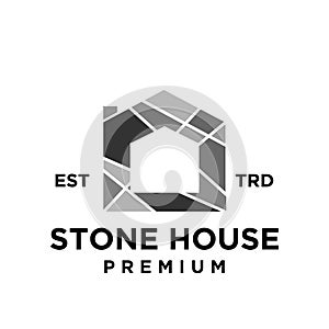 Stone House logo icon design illustration