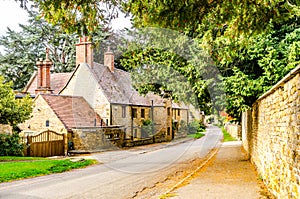 Stone House and Street Adderbury Oxfordshire photo