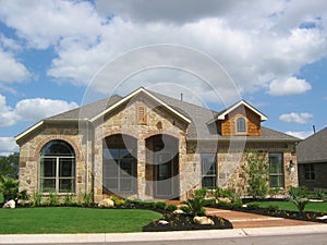 Stone House Wood Siding