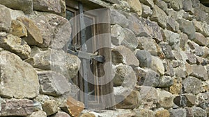 Stone House Wood Window