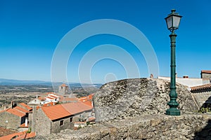 Stone houses and nerrow historical streets in Monsanto village,