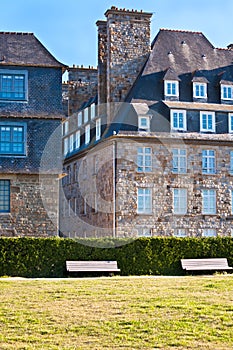 Stone houses in Saint-Malo