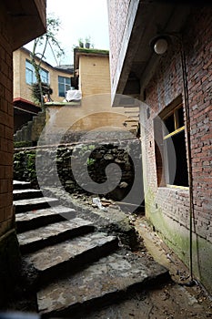 Stone houses in the villages of China d.y