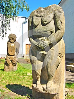 Stone idol of the ancient Slavs and Scythians