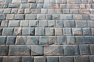 Stone incan wall in Cusco, Peru