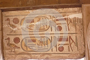 Stone and inscription on the milk in Egypt