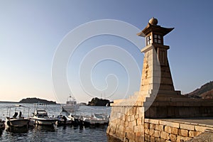 Stone lantern in Tomonoura