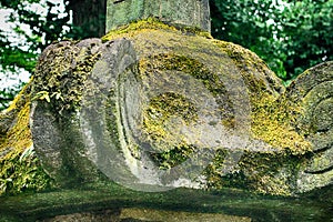 Stone lantern in Ueno Park, Tokyo, Japan