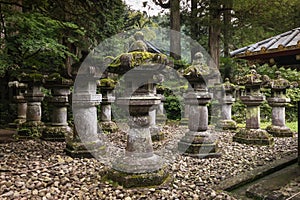 Stone lanterns at Nikko Tosho-gu