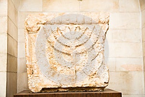 Stone Lintels decorated with Menorah