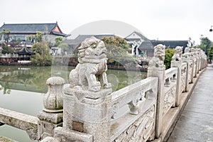 Stone lion bridge-Nanchang Mei Lake Scenic Area