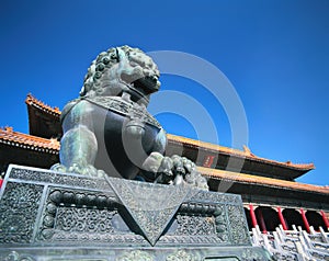 Stone lion of china