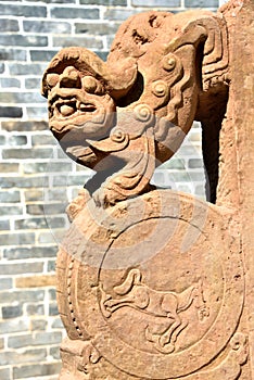 Stone Lion in Nantou Ancient Town