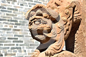 Stone Lion in Nantou Ancient Town