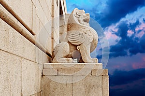 Stone Lion sculpture