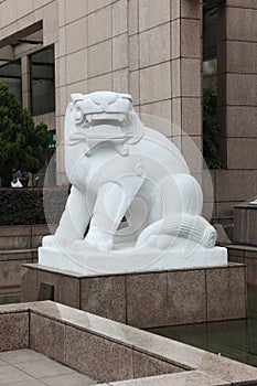 Stone lion sculpture 3