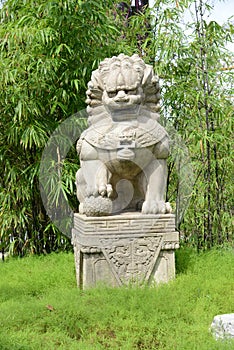 Stone Lion Statue