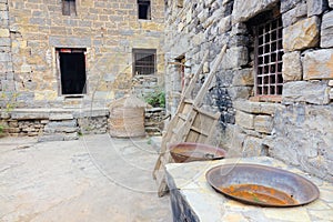 Stone local-style dwelling house