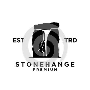 Stone logo icon design illustration