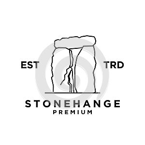 Stone logo icon design illustration