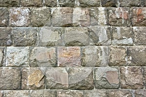 Stone-made solid wall