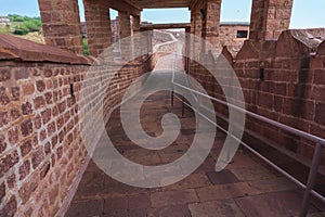 Stone made way to Chamunda Mataji temple at Mehrangarh fort,Jodhpur, Rajasthan, India.