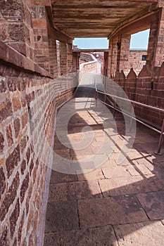 Stone made way to Chamunda Mataji temple at Mehrangarh fort,Jodhpur, Rajasthan, India. photo
