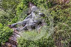 Stone male monument