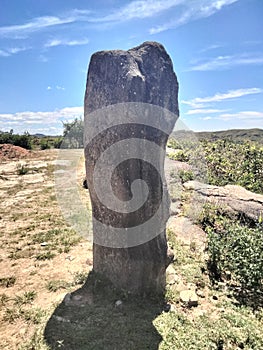 Stone marker boundaries of the area since and when to stay there