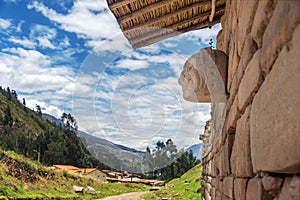Stone Mask at Chavin de Huantar photo