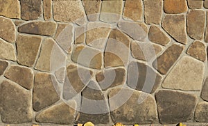 Stone masonry texture background. Facing stone brick wall texture background. Modern slate outdoor