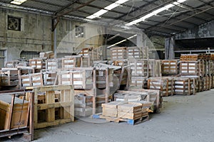 Stone material warehouse