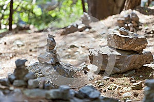 Stone Memorials within the Samaria Gorge photo