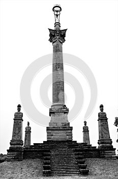 A stone monument in the Castle Howard area of North Yorkshire
