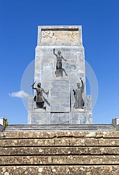 Stone monument of the Greek revolutionary heroes of 1821