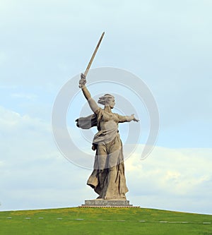 Stone monument The Motherland Calls