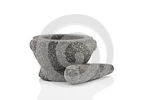 Stone mortars and pestles as cooking tools.