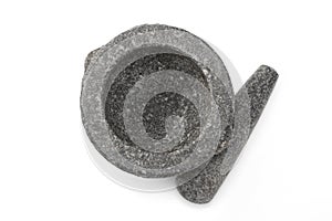 Stone mortars and pestles as cooking tools.