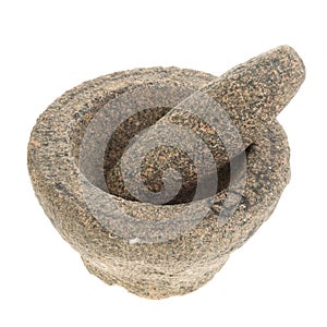 Stone mortar and pestle