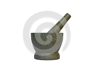 A stone mortar & pestle