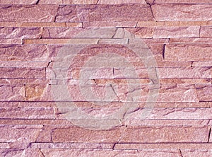 Stone mosaic from pink sandstone texture