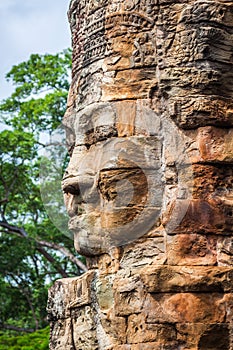 Stone murals and sculptures in Angkor wat, Cambodia