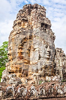 Stone murals and sculptures in Angkor wat, Cambodia