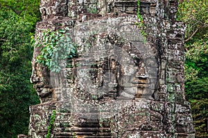 Stone murals and sculptures in Angkor wat, Cambodia