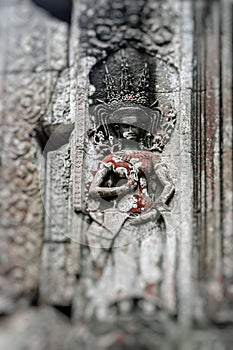 Stone murals and sculptures in Angkor wat, Cambodia