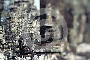 Stone murals and sculptures in Angkor wat, Cambodia