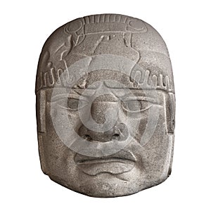 Stone Olmec head