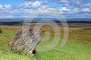 Stone outcrop Yorkshire Moors photo