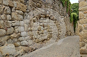 Stone path in Girona village